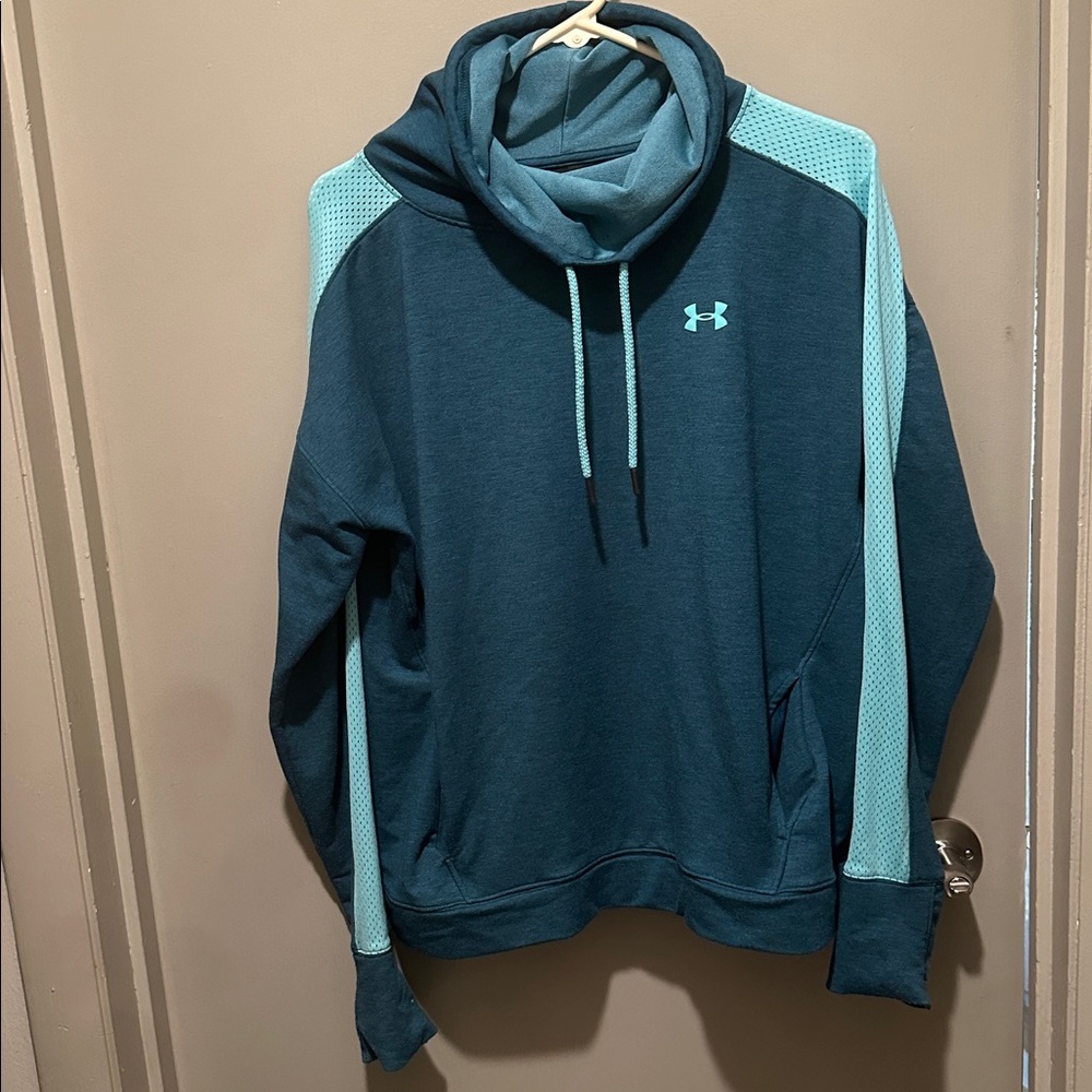 Under Armour Teal cowl neck sweatshirt